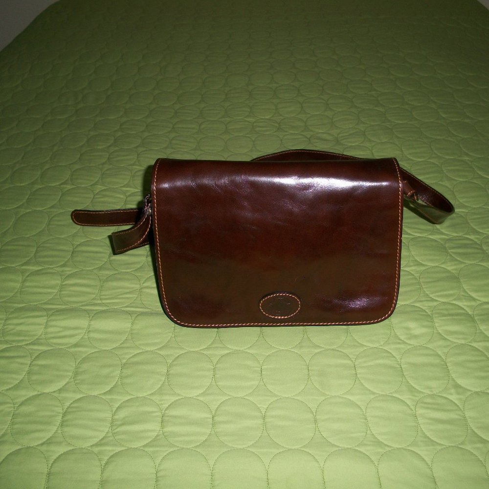 Vintage MI.MO.DA. FIRENZE Brown Crossbody Leather Bag